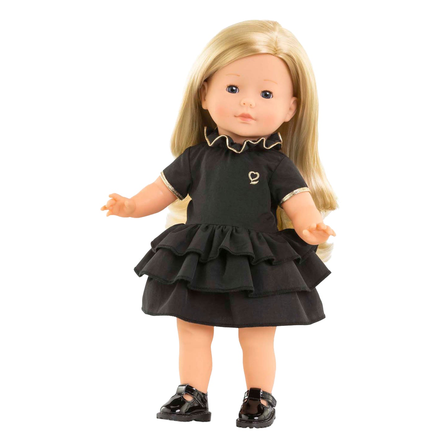 Schwarzes Corolle-Kleid für Babypop, 36 cm