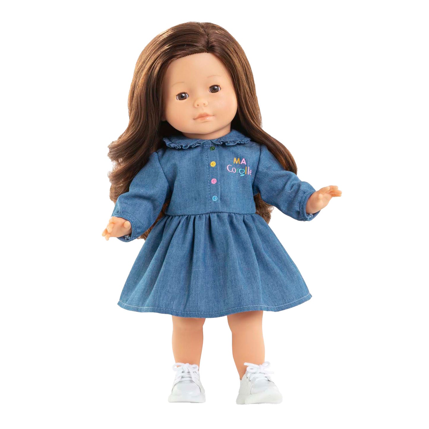 Corolle Denim Kleid für Baby Pop, 36 cm
