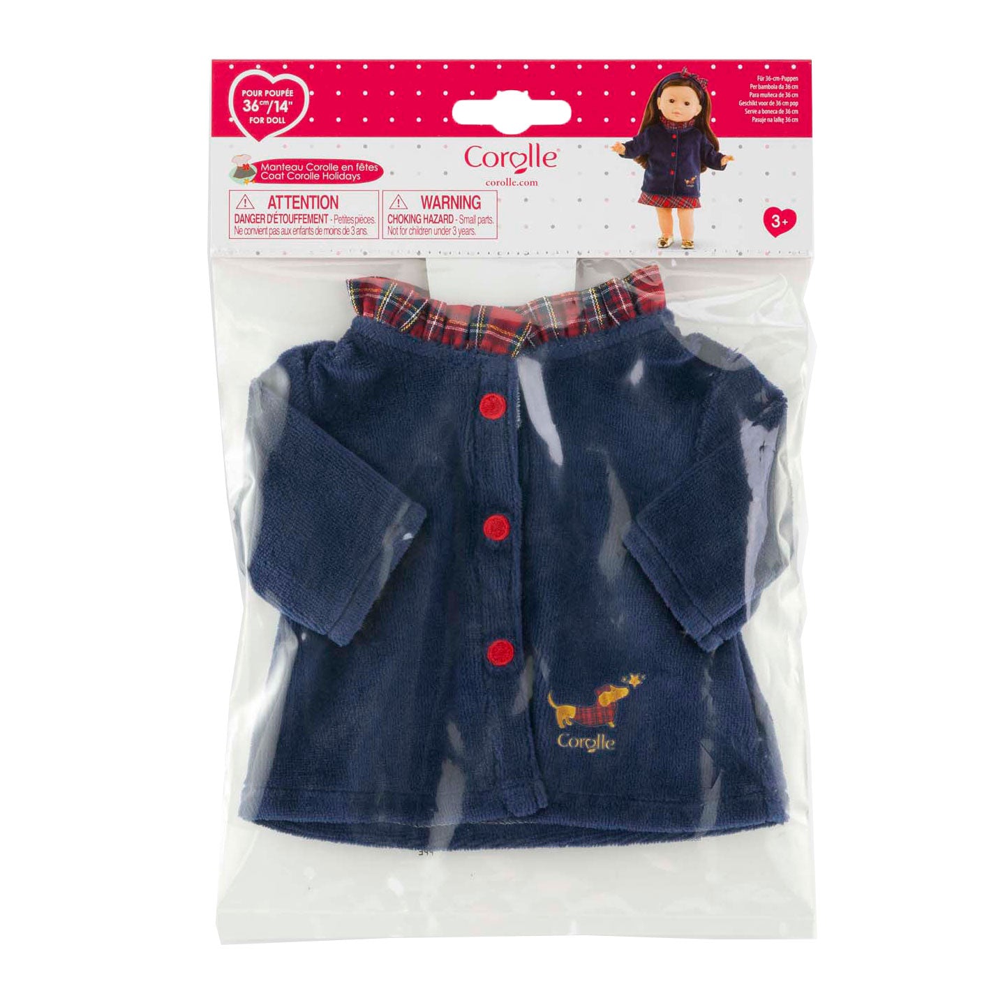 Corolle Feiertagsmantel für Puppen, 36 cm