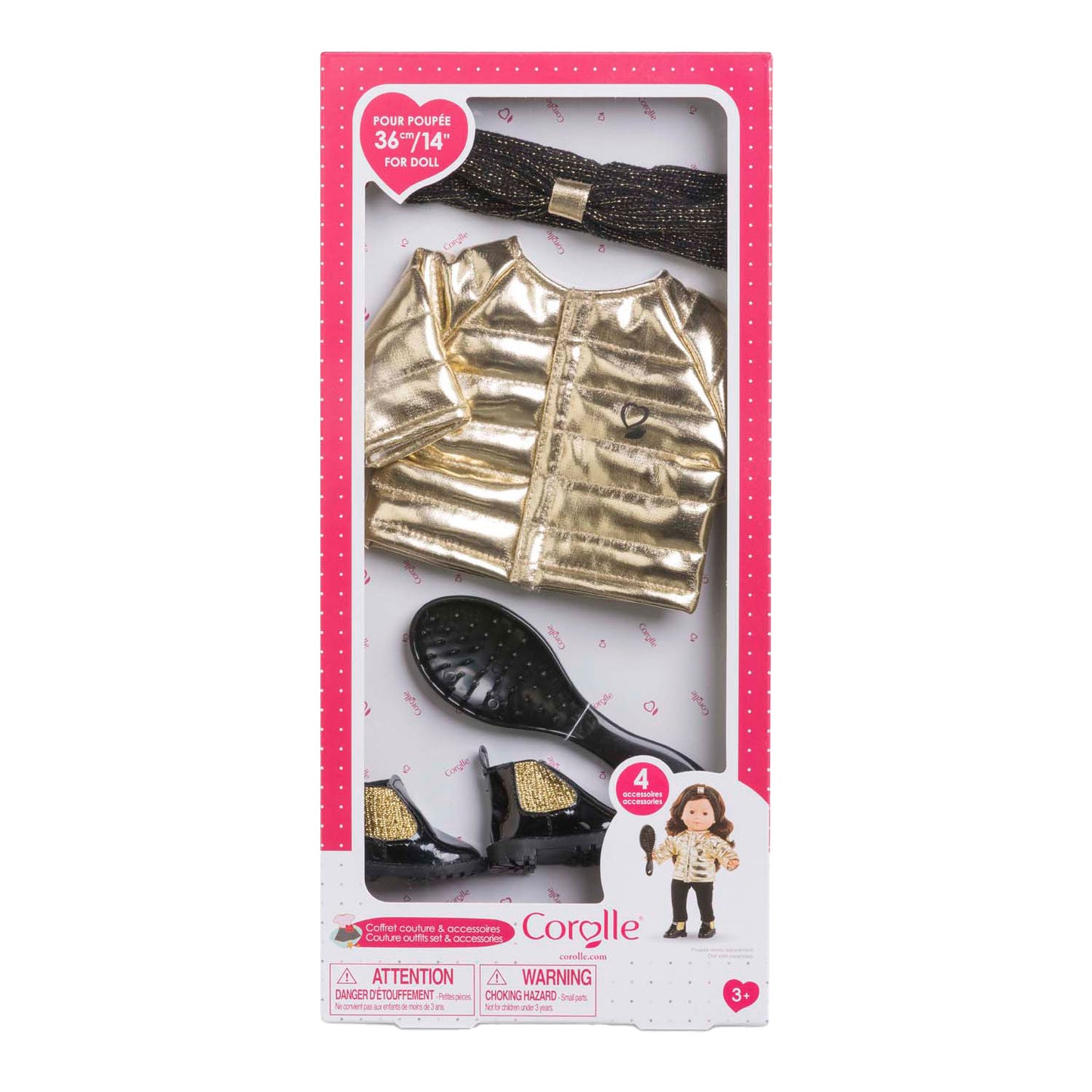 Corolle Couture -Outfit Set mit Puppenzubehör, 36 cm