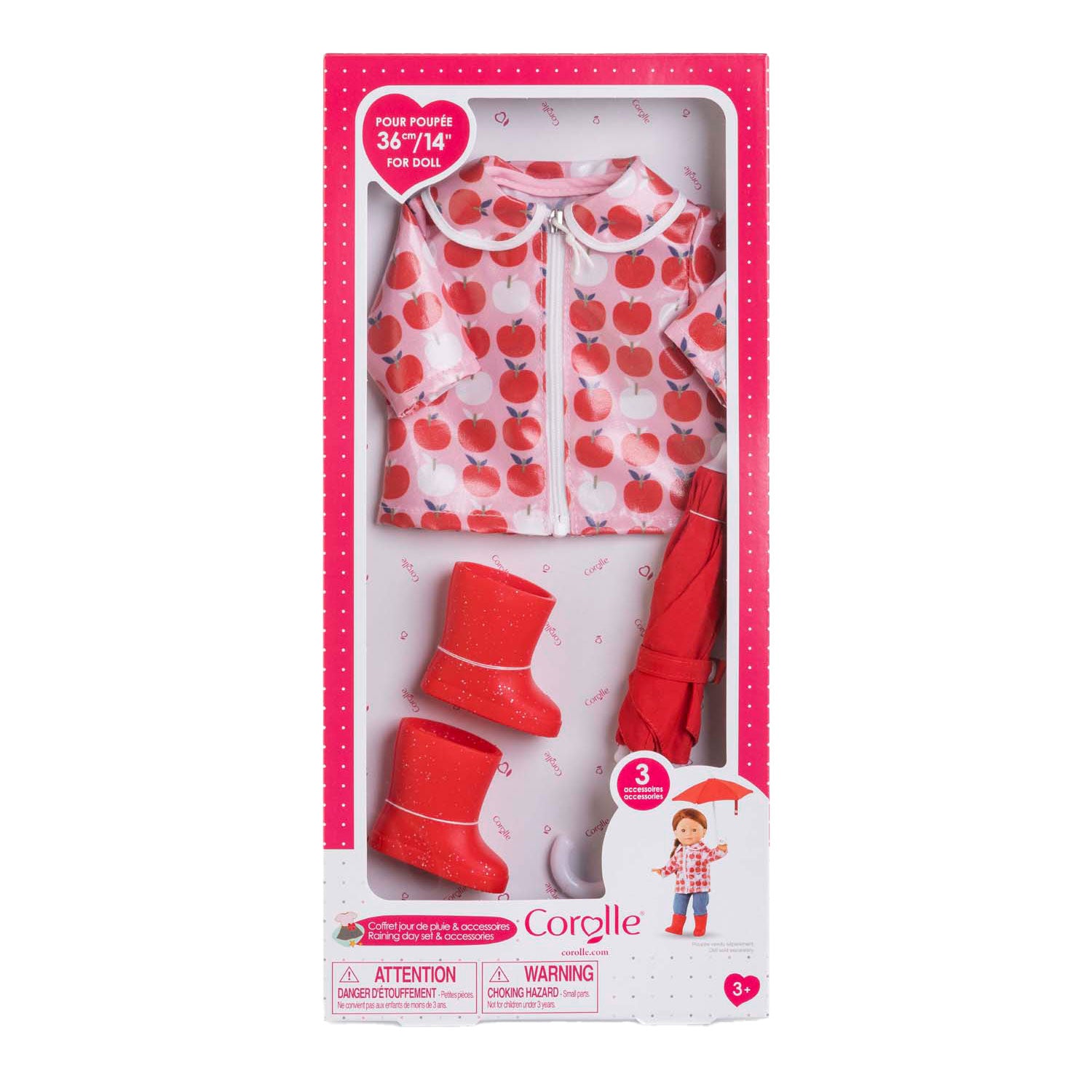 Corolle Regenset - Poping Accessoires, 36 cm