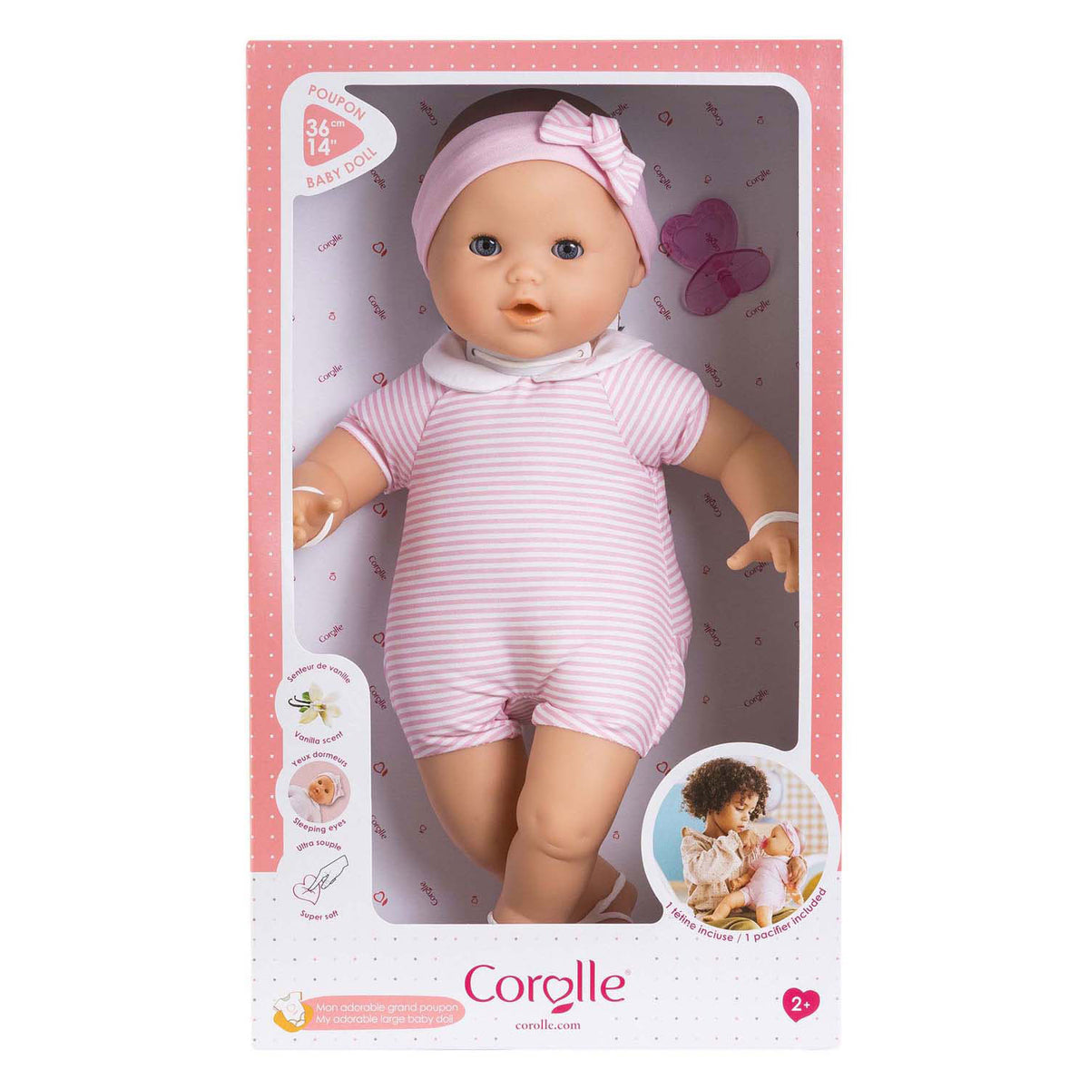 Corolle Mon Grande Poupon Babypuppe, meine entzückende große Babypuppe – 36 cm