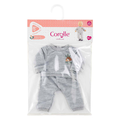 Corolle grauer Jogginganzug kleiner Entdecker – 30 cm