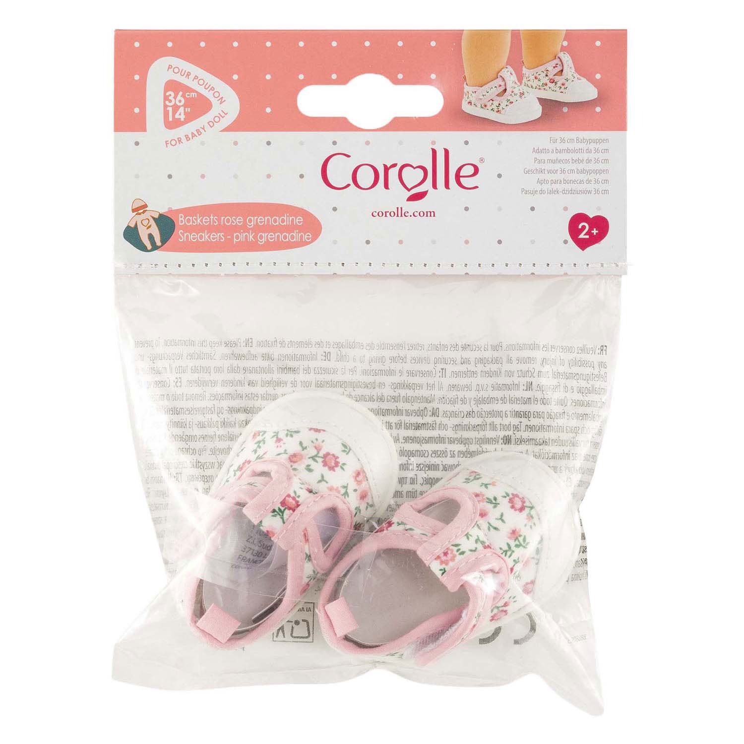 Corolle-Puppen-Sneaker in rosa Grenadine – 36 cm