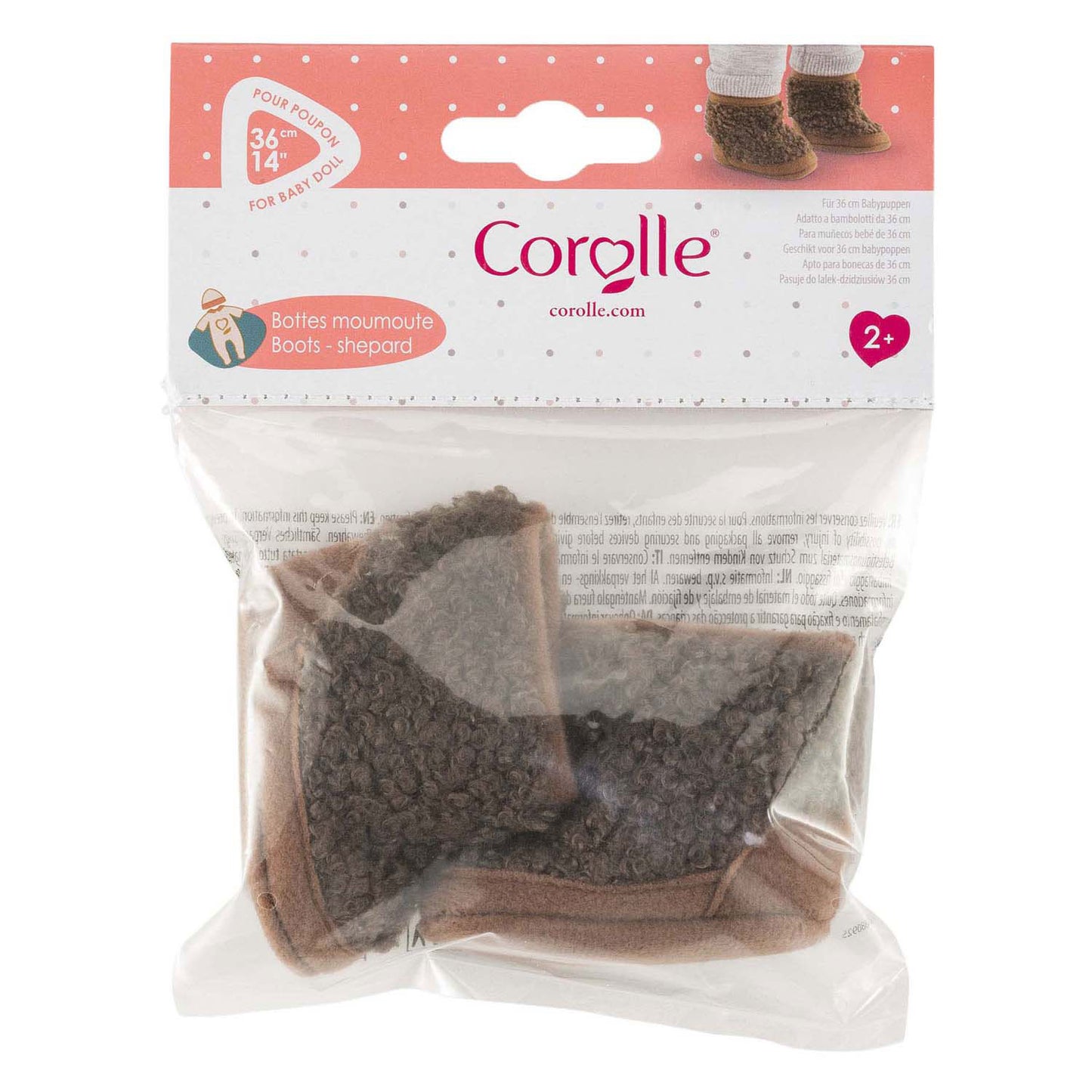 Corolle-Schaffell-Puppenschuhe – 36 cm