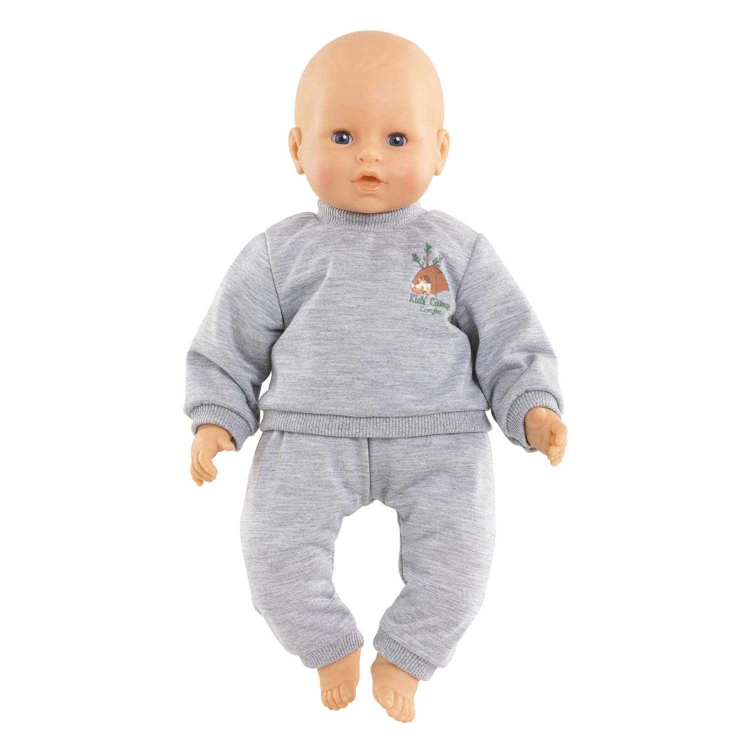 Corolle grauer Puppen-Jogginganzug, kleiner Entdecker – 42 cm