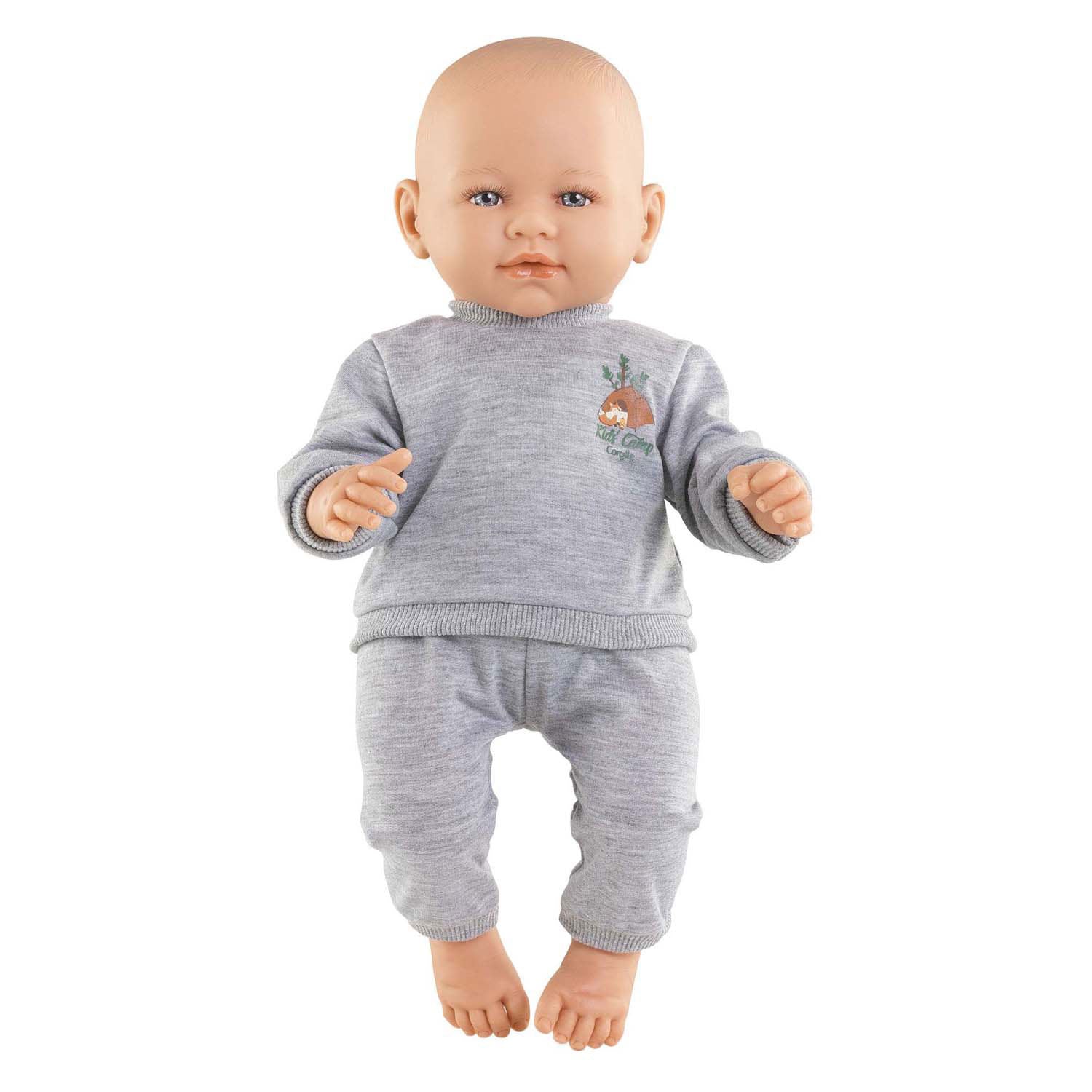 Corolle grauer Puppen-Jogginganzug, kleiner Entdecker – 42 cm