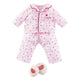 Pyjama und Hausschuhe für Corolle Ma-Puppe – Herzen – 36 cm