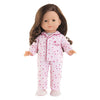 Pyjama und Hausschuhe für Corolle Ma-Puppe – Herzen – 36 cm