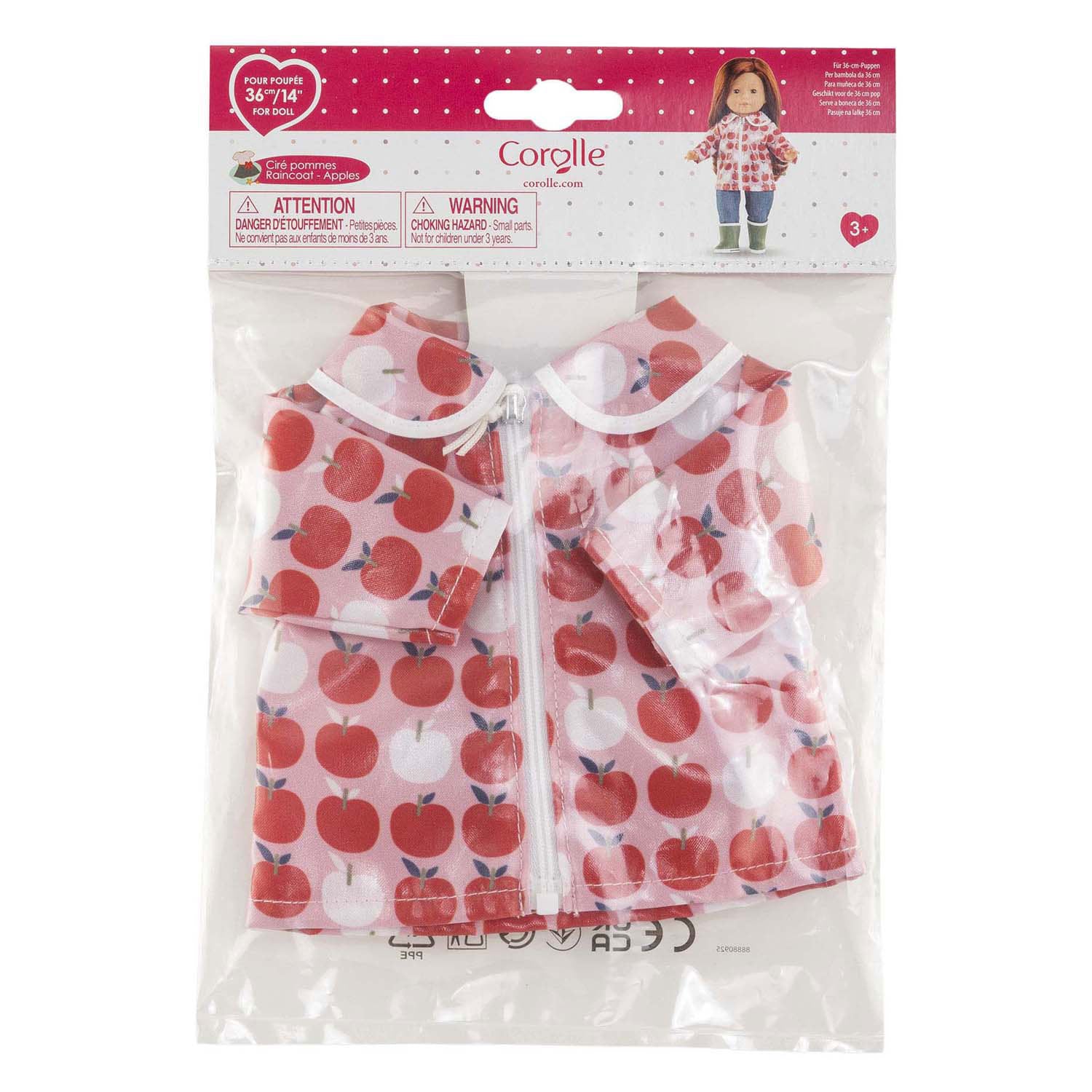 Corolle ma doll raincoat apples - 36cm