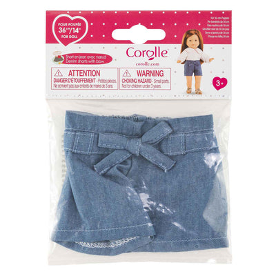Corolle Ma Doll Jeansshorts mit Schleife – 36 cm