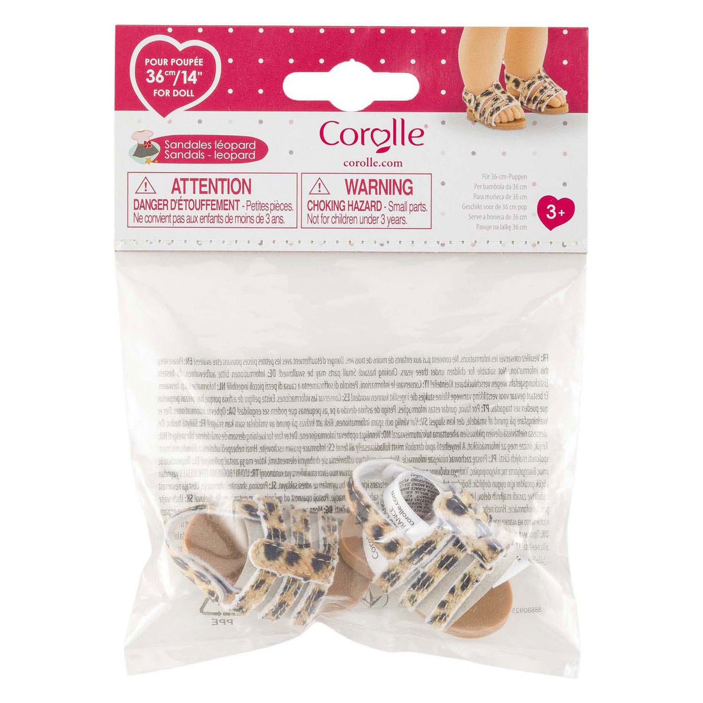 Corolle Ma Puppensandalen Leopard - 36cm