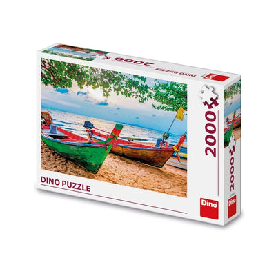 Dinotoys Dino-Puzzle Fischerboot am Strand vertäut – 2000 Teile