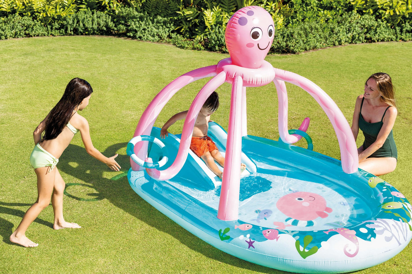 Intex Swimmingpool Speelcentrum freundlicher Tintenfisch
