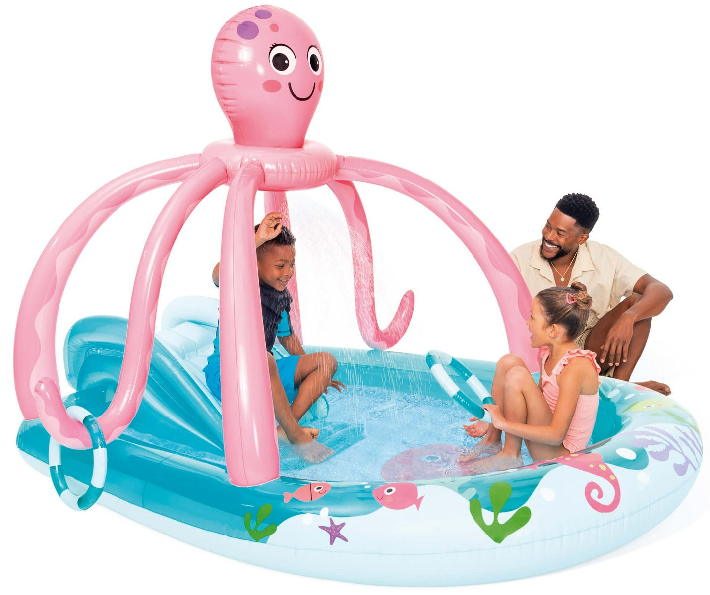 Intex Swimmingpool Speelcentrum freundlicher Tintenfisch