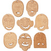 Creativ Firmenmasken, Größe 5,5-7 cm, Stärke 4 mm, 24 Stück, 1 Box