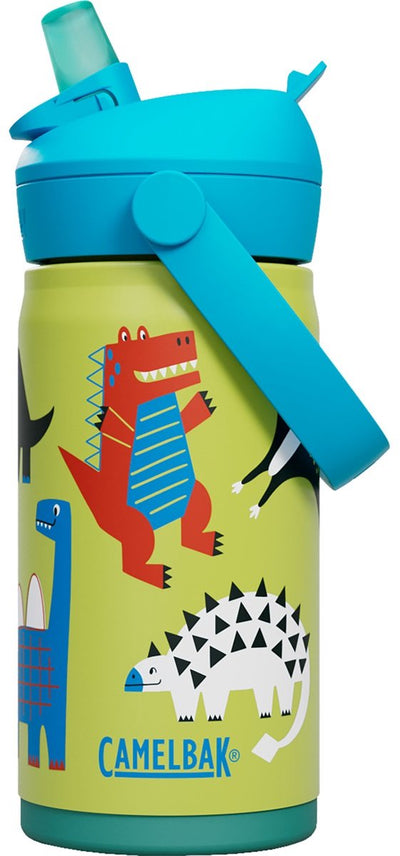 Camelbak Thrive Flip Straw Trinkflasche Kinder – 350 ml – Edelstahl – mit Strohhalm – Isolierwasserflasche – Grün