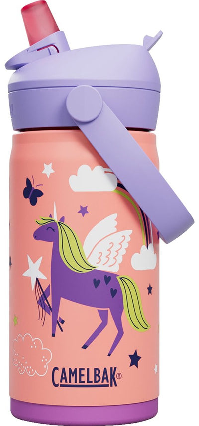 Camelbak Thrive Flip Straw Trinkflasche Kinder – 350 ml – Edelstahl – mit Strohhalm – Isolierwasserflasche – Pink