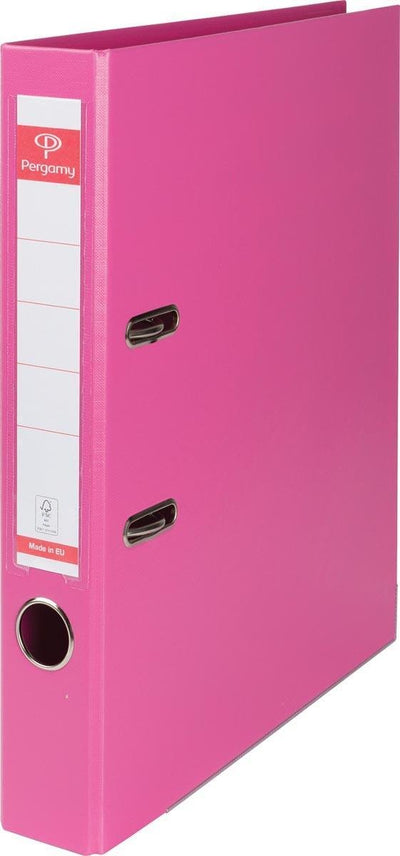 Pergamie-Ordner A4 aus PP und Papier, Rücken 5 cm – rosa