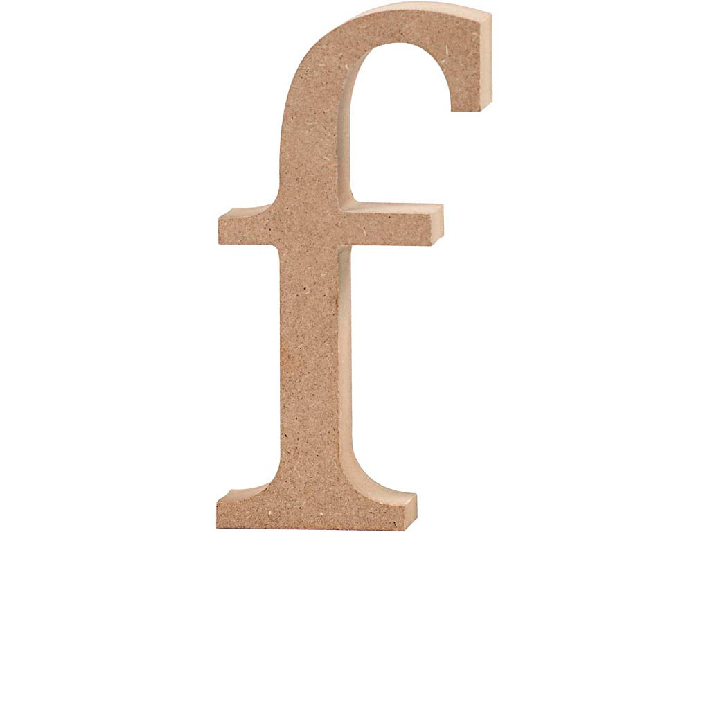 Creativ Firmenbuchstabe, f, H: 13 cm, Stärke 2 cm, 1 Stück