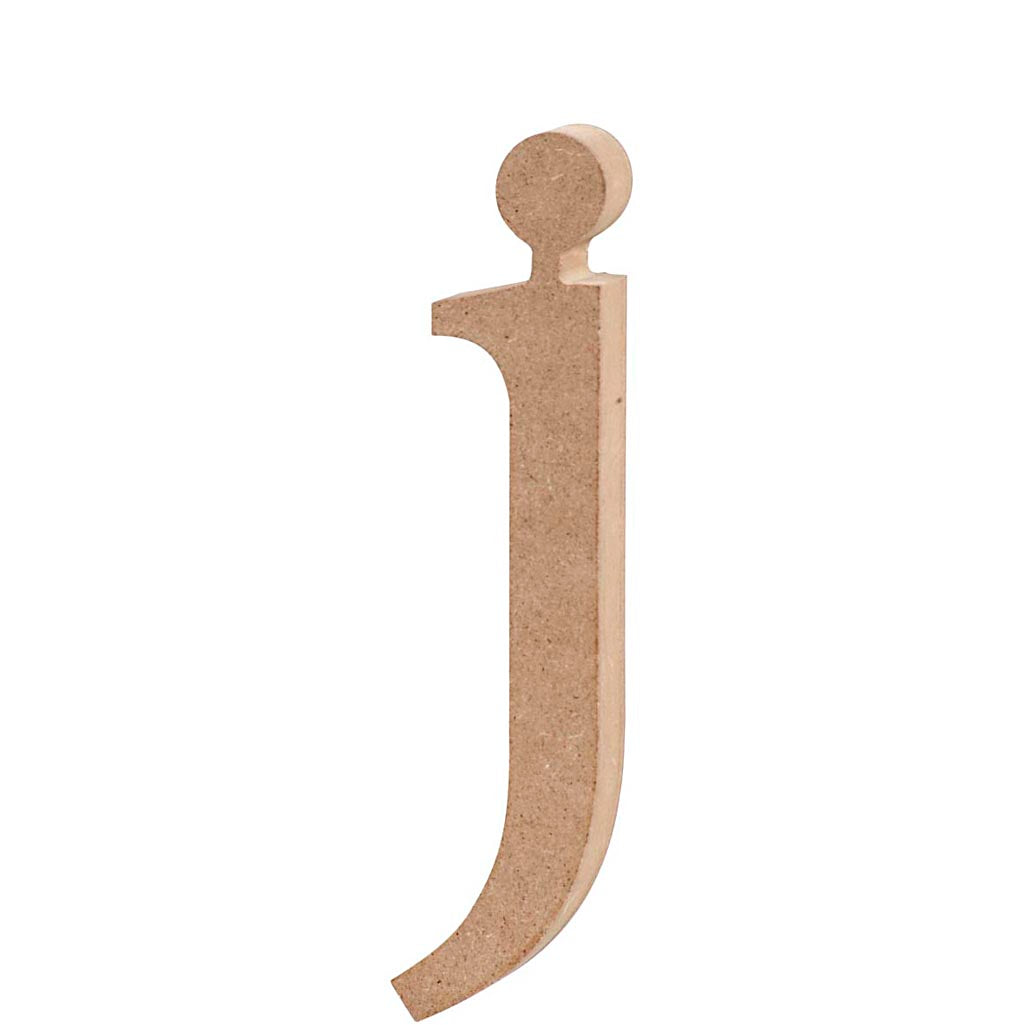 Creativ Firmenbuchstabe, j, H: 15,5 cm, Stärke 2 cm, 1 Stück