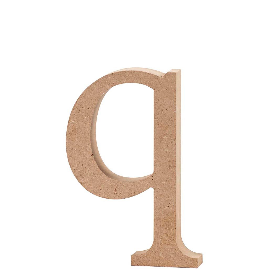 Creativ Firmenbuchstabe, q, H: 12,2 cm, Stärke 2 cm, 1 Stück