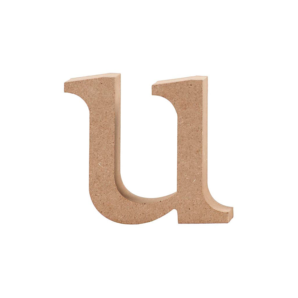 Creativ Firmenbuchstabe, u, H: 8,5 cm, Stärke 2 cm, 1 Stück
