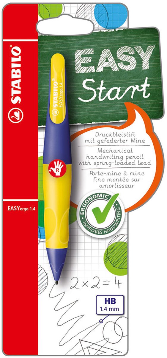 Stabilo Easyergo 1.4 rechts - Handant - Neon Geel