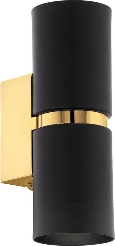 Eglo passa - Wandleuchte - 2 Lichter - Schwarz, Gold