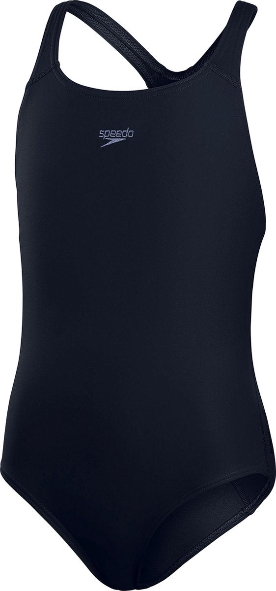 Speedo Endurance+ Medalist Mädchen-Sportbadeanzug – Marineblau
