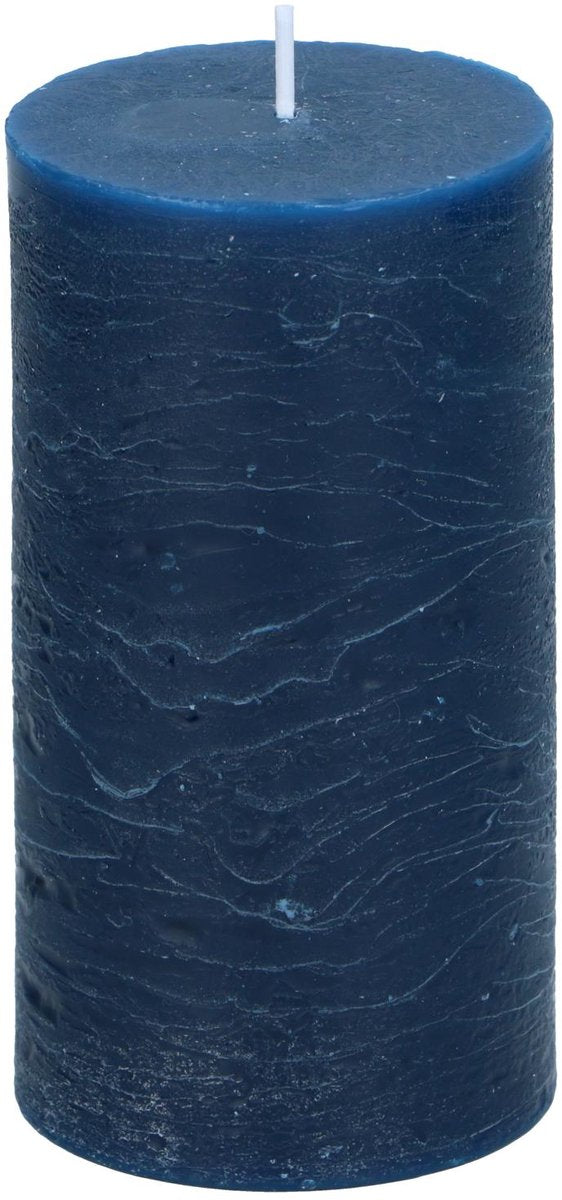 Arti Casa Stumpenkerze ø7 x 13 cm – 46 Brennstunden – Blau