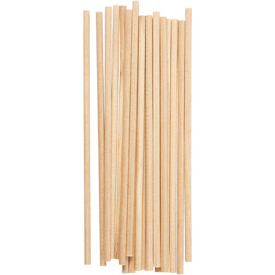 Creativ Company Round Craft Sticks Wood, 20st.
