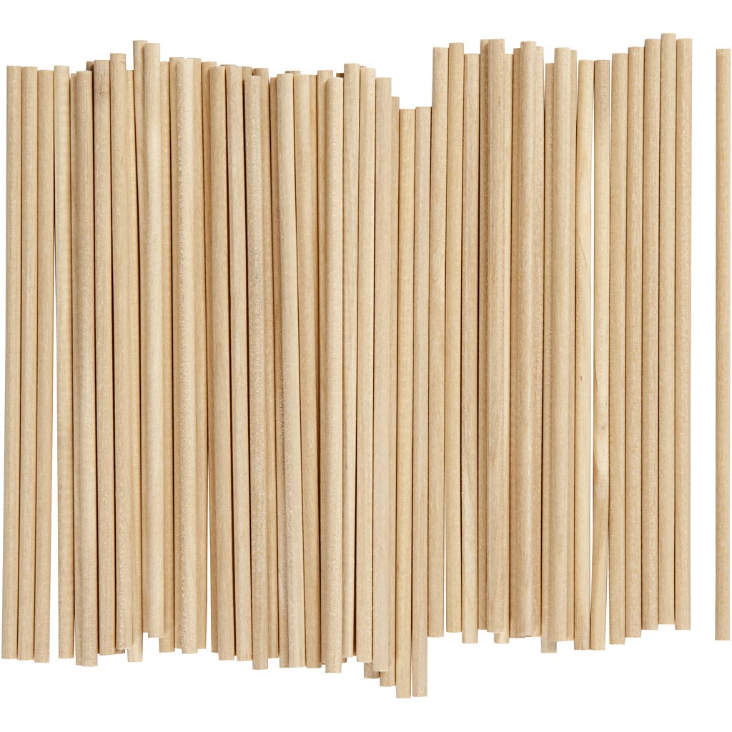 Creativ Company Round Sticks 15 cm, 100..