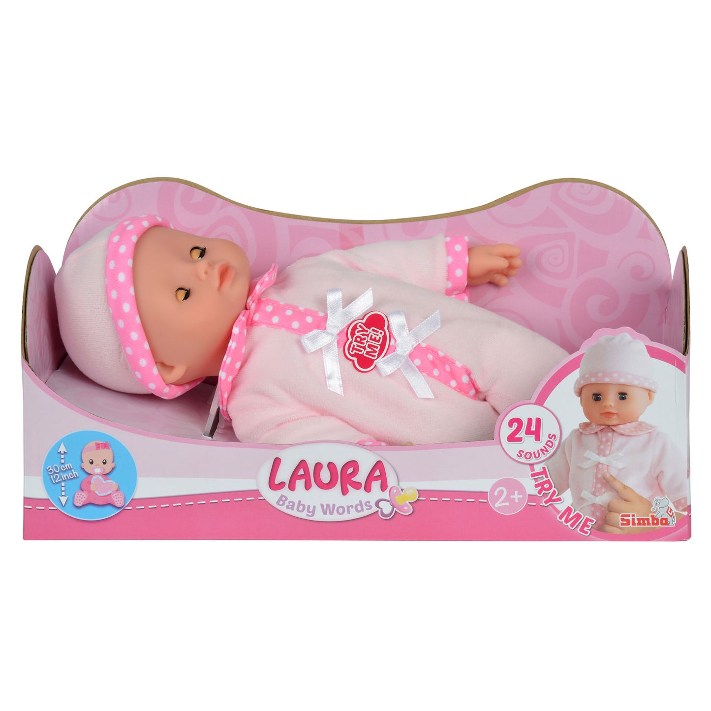 Baby Laura spricht Puppe