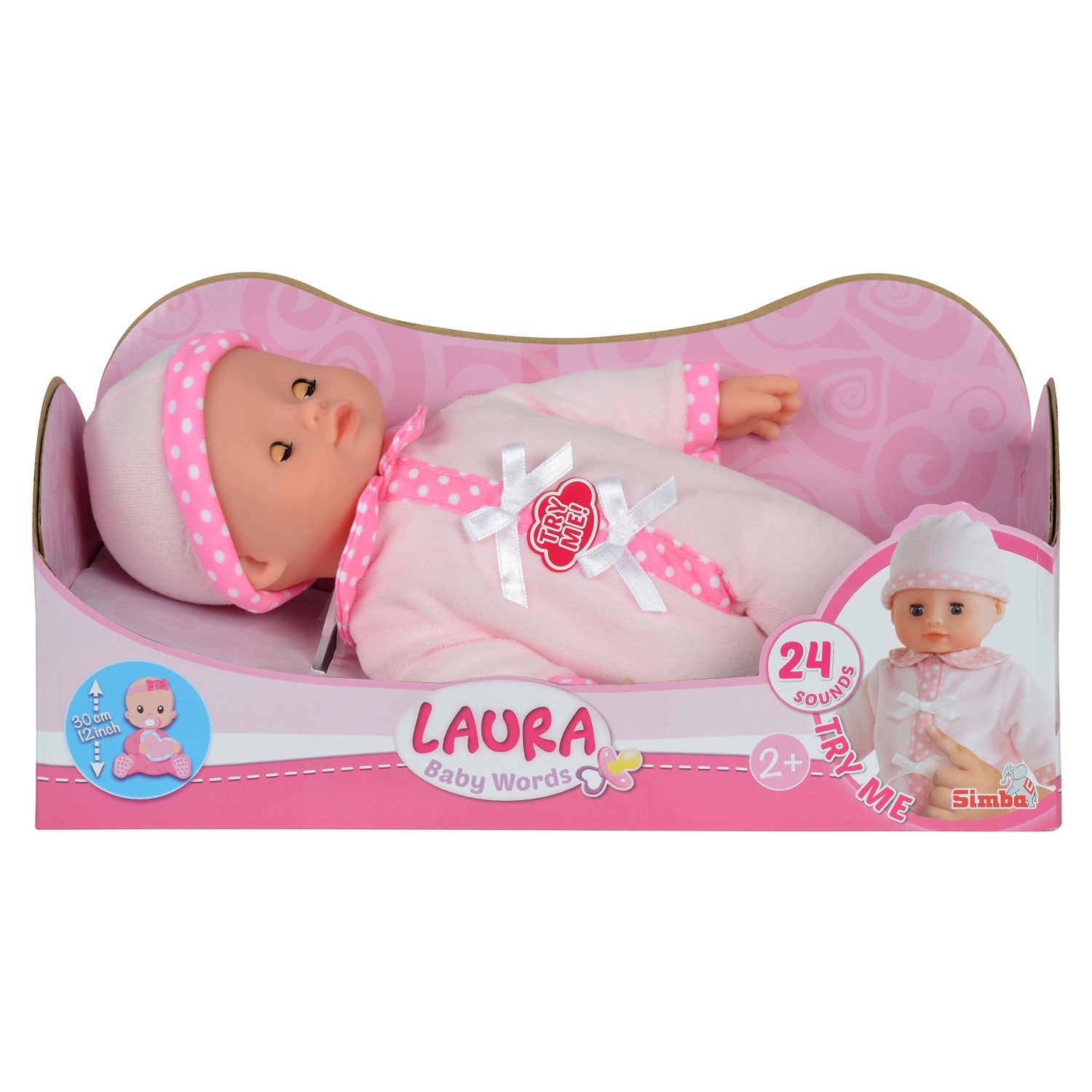 Baby Laura spricht Puppe