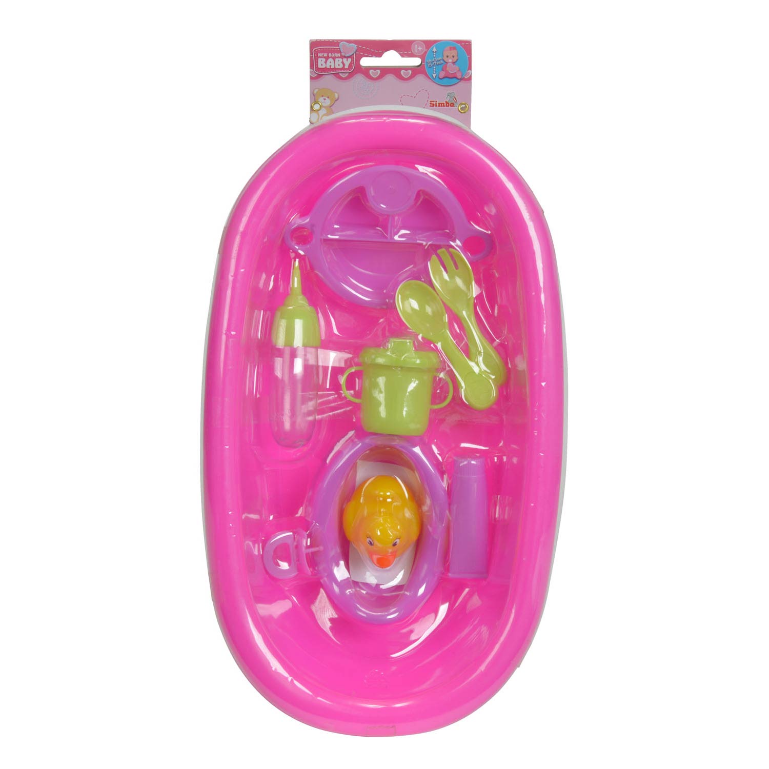 Neugeborener Babypollbad mit Accessoires