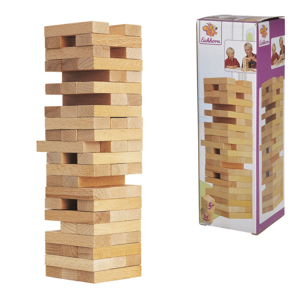 Eichhorn Stapelturm aus Holz 54 tlg.
