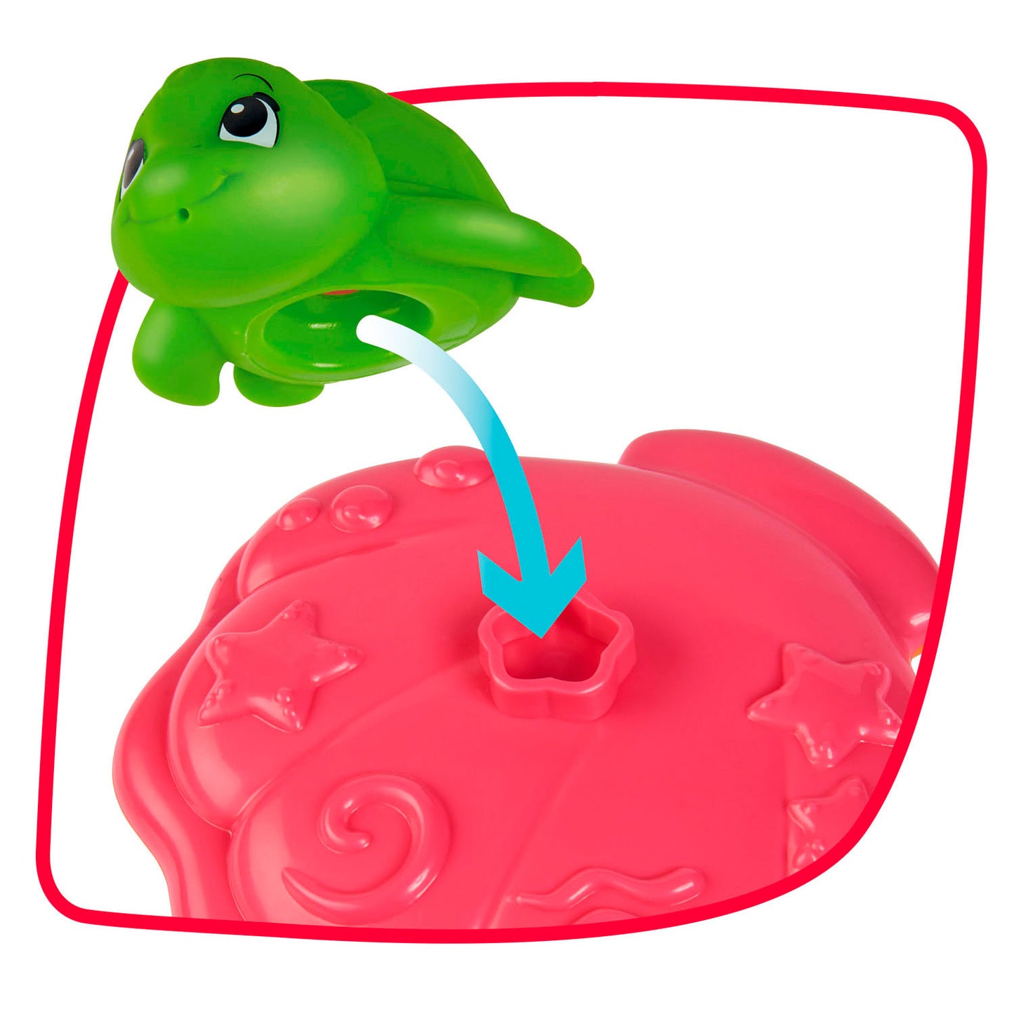 ABC Badspiel Schelp mit Meerestieren