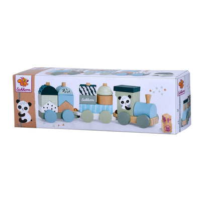 Eichhorn Holzblockzug Panda, 16dlg.