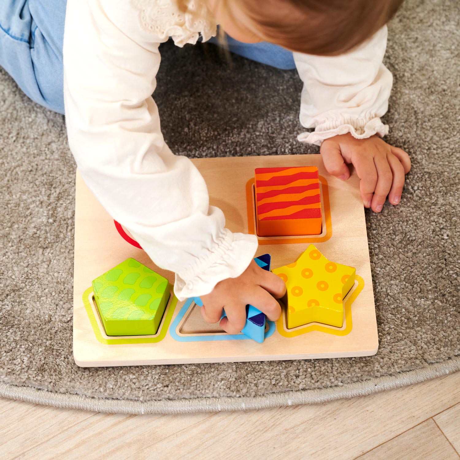 Eichhorn Farbe Houten Form Puzzle