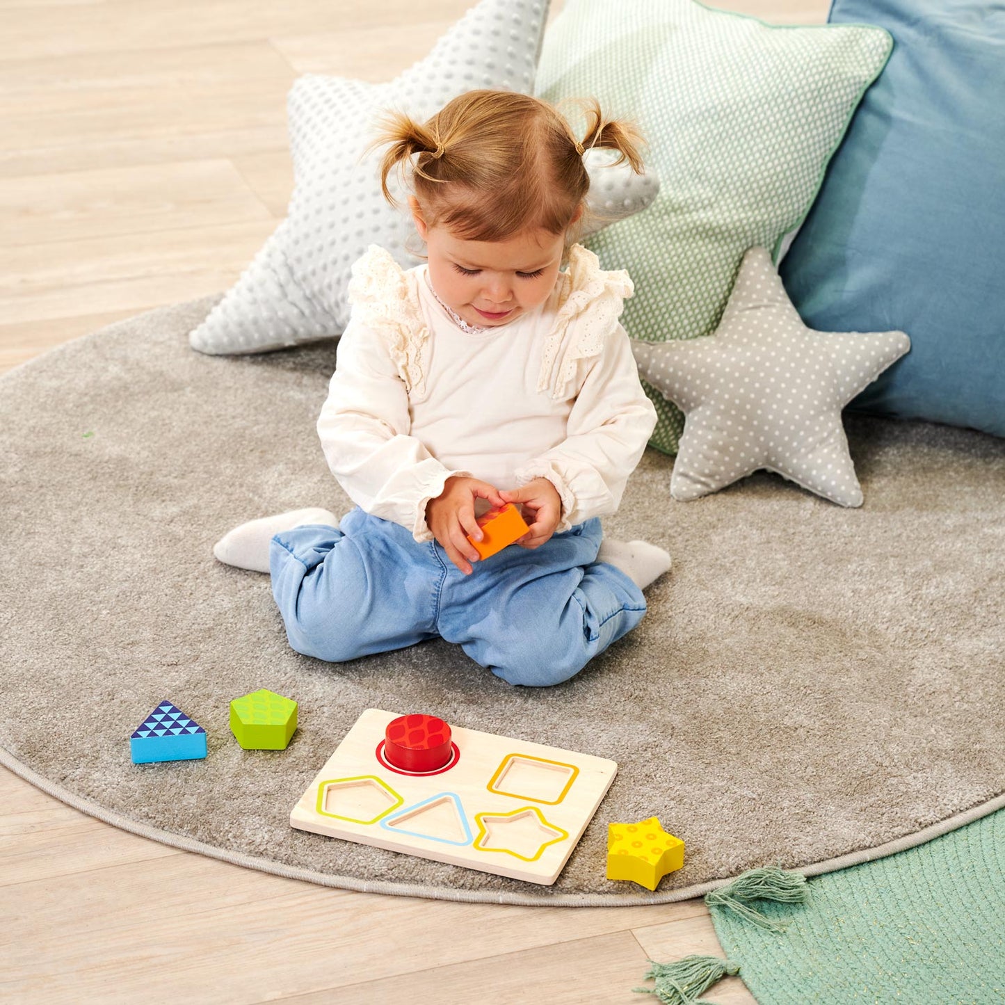 Eichhorn Farbe Houten Form Puzzle