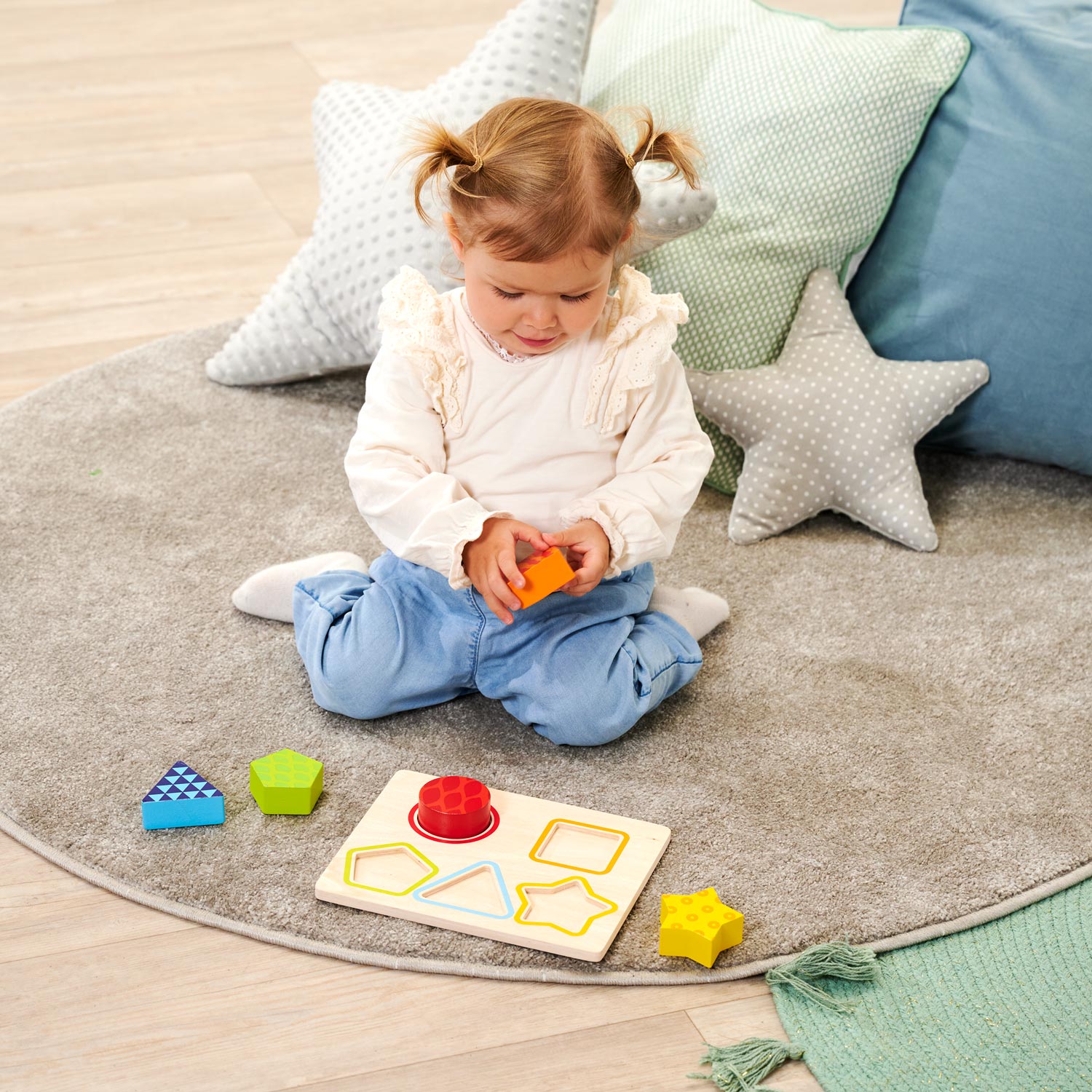 Eichhorn Farbe Houten Form Puzzle