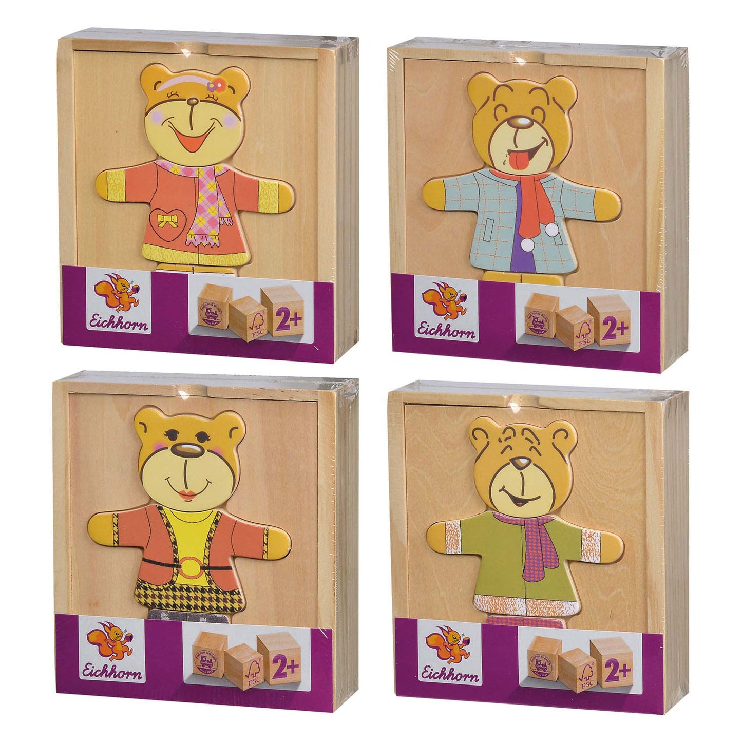 Eichhorn Holzpuzzle Bär 20 Stücke