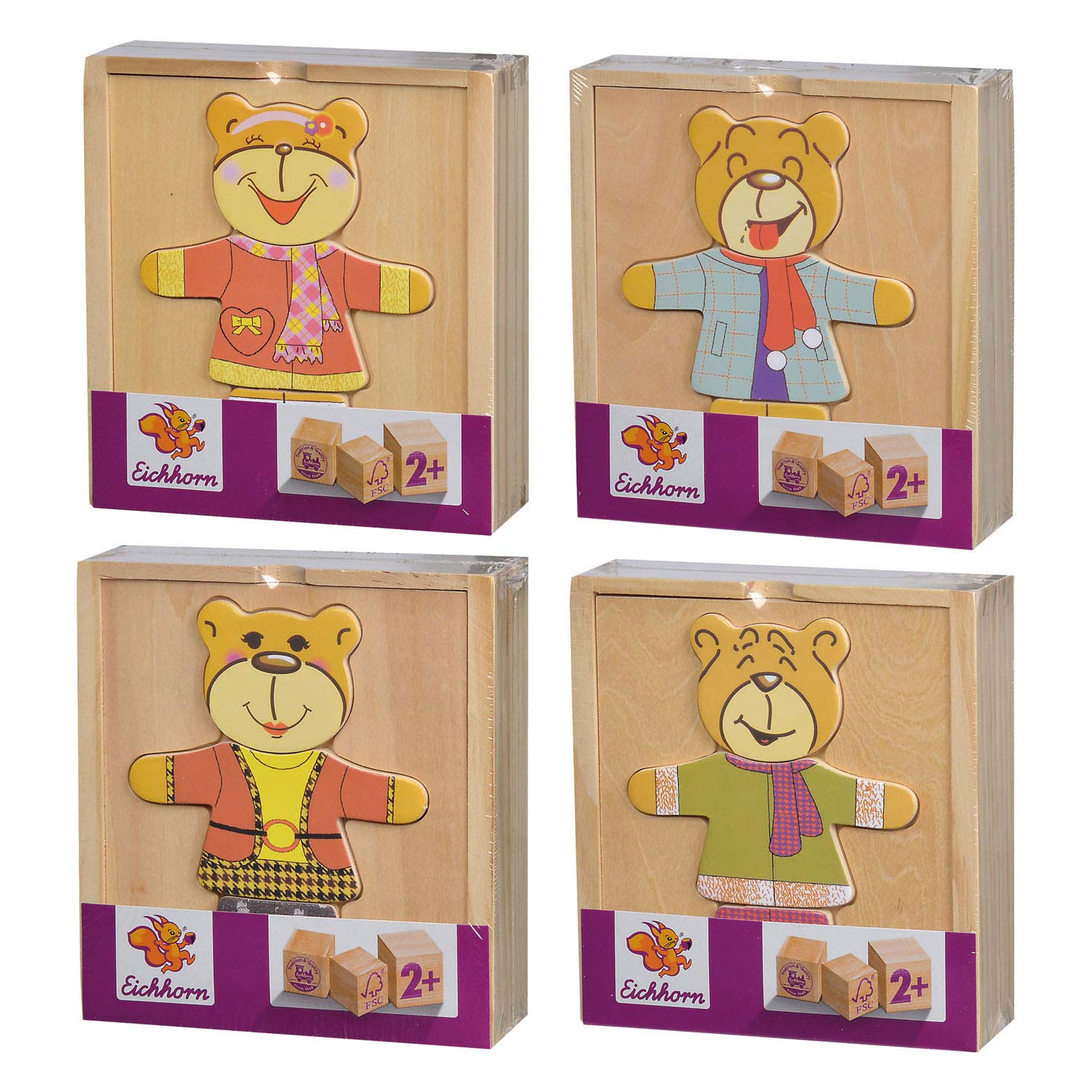 Eichhorn Holzpuzzle Bär 20 Stücke