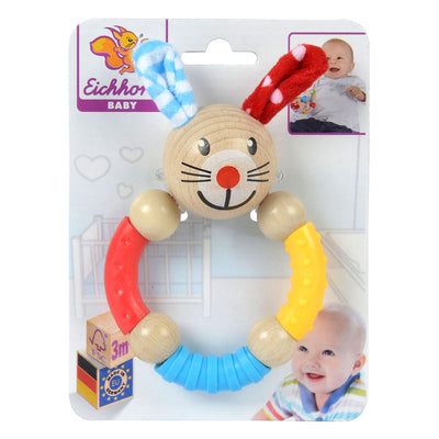 Eichhorn Baby Bijtring Kaninchen aus Holz