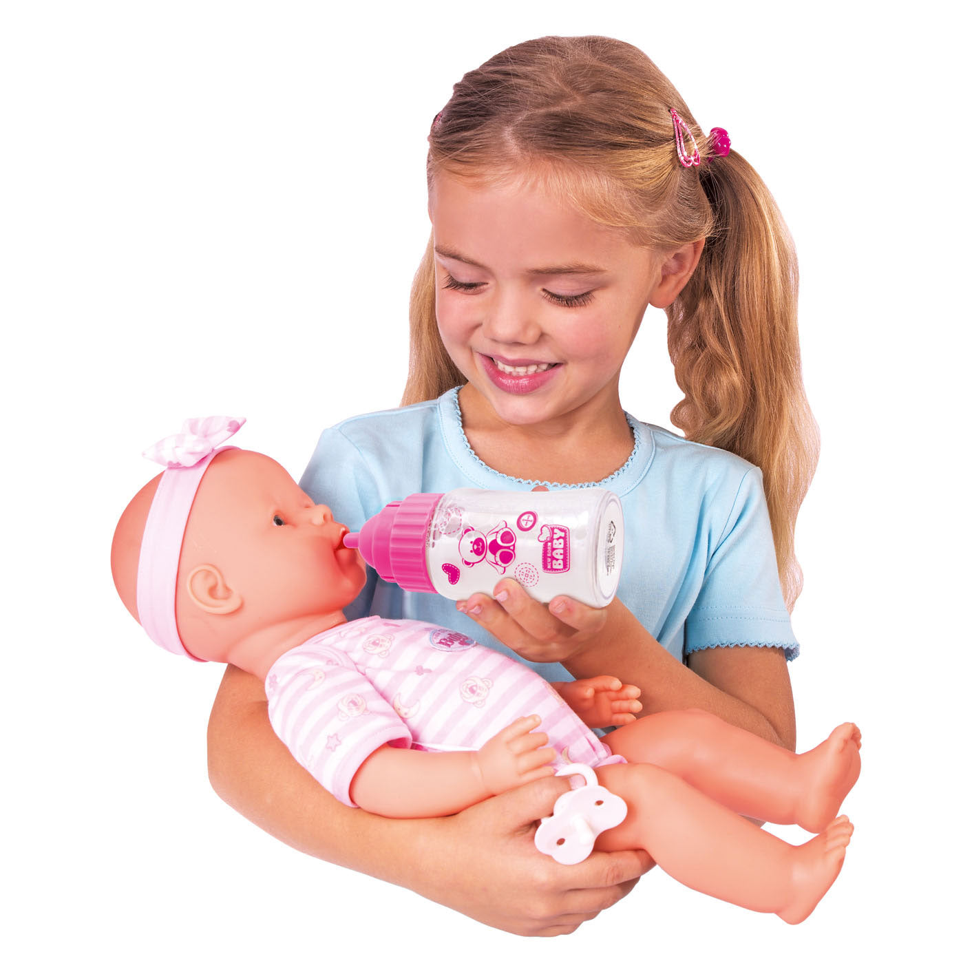 Neugeborenes Baby geborenes Baby magische Trinkflasche