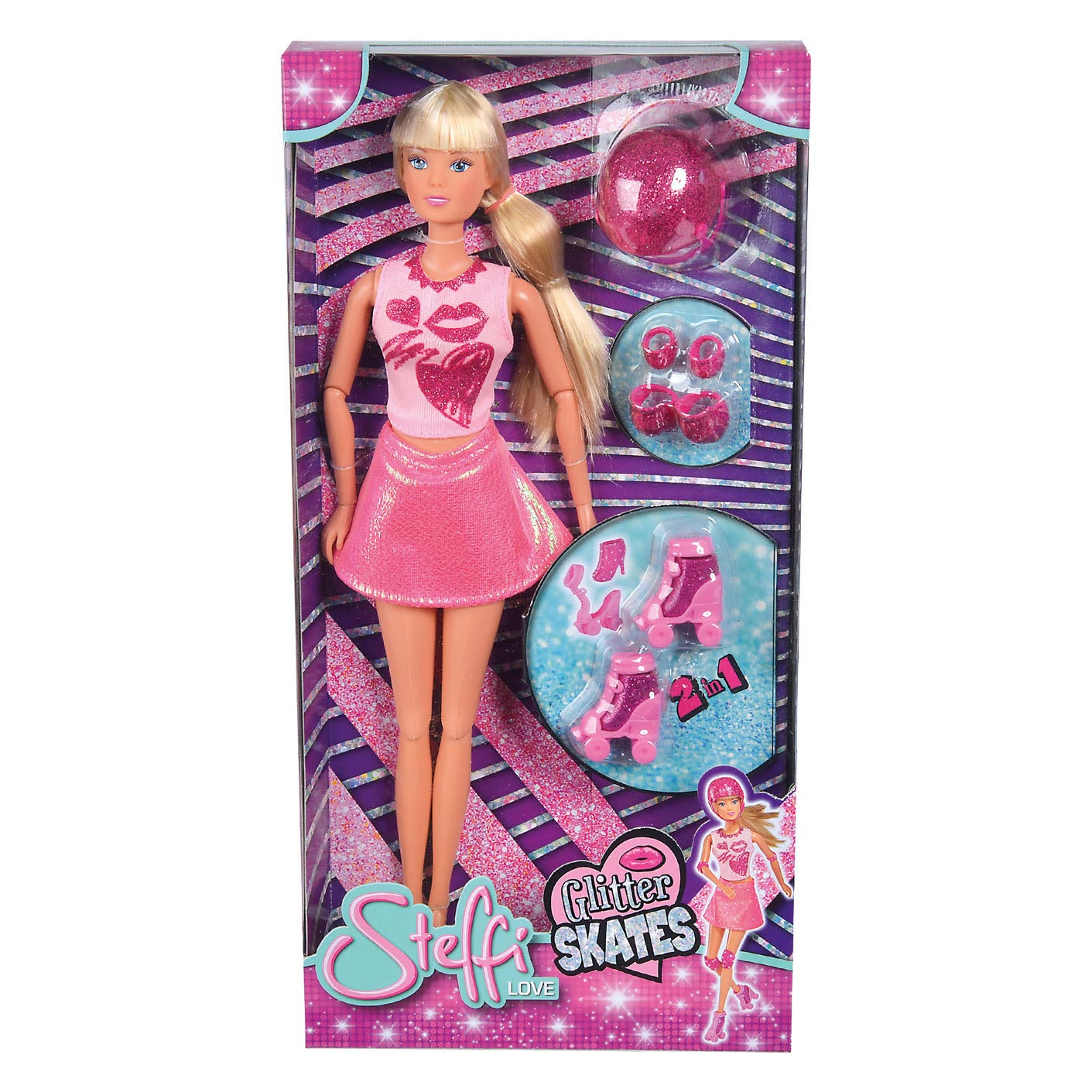 Steffi Love Glitter Skates Pop Pop