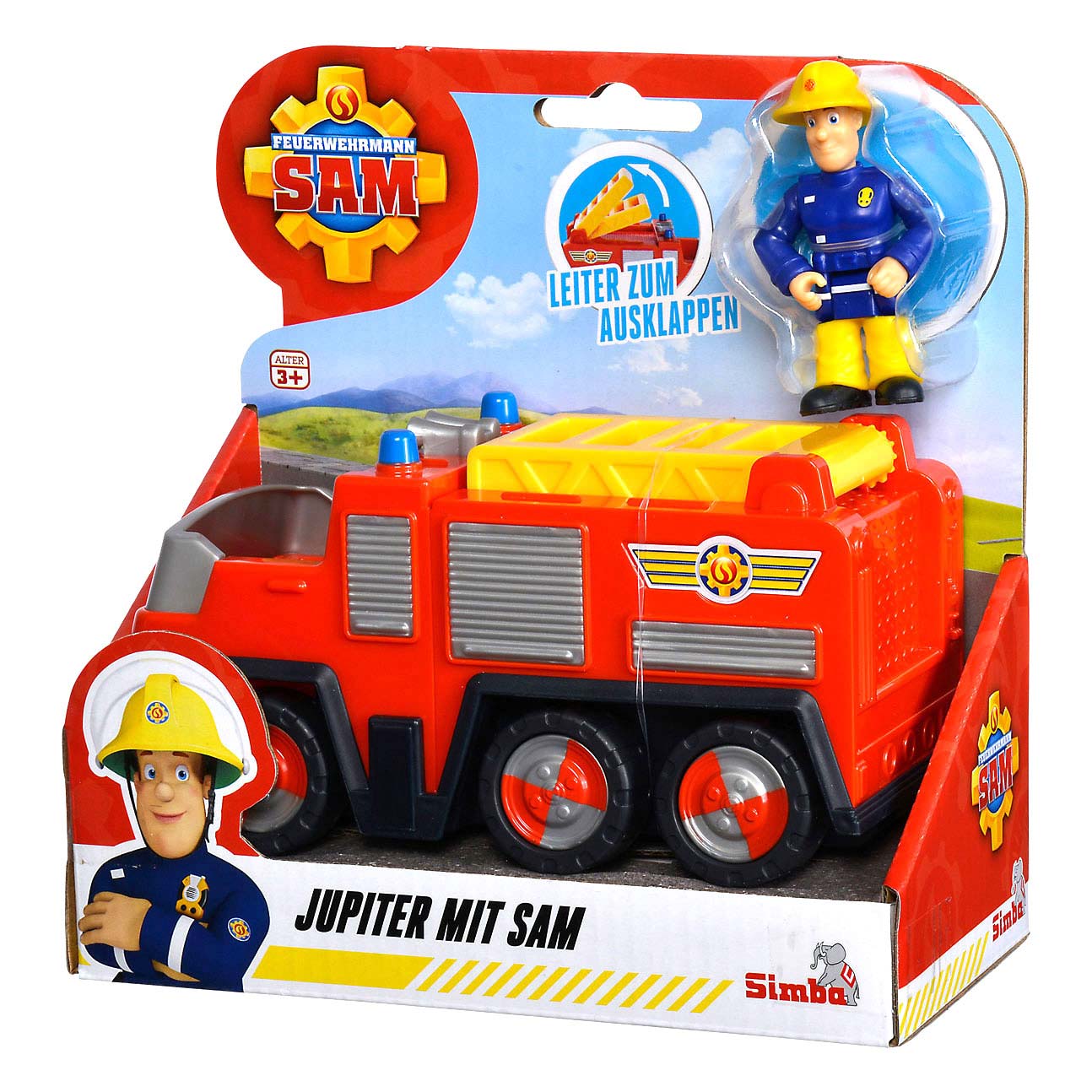 Simba Jupiter Fire Truck mit Sam Figur