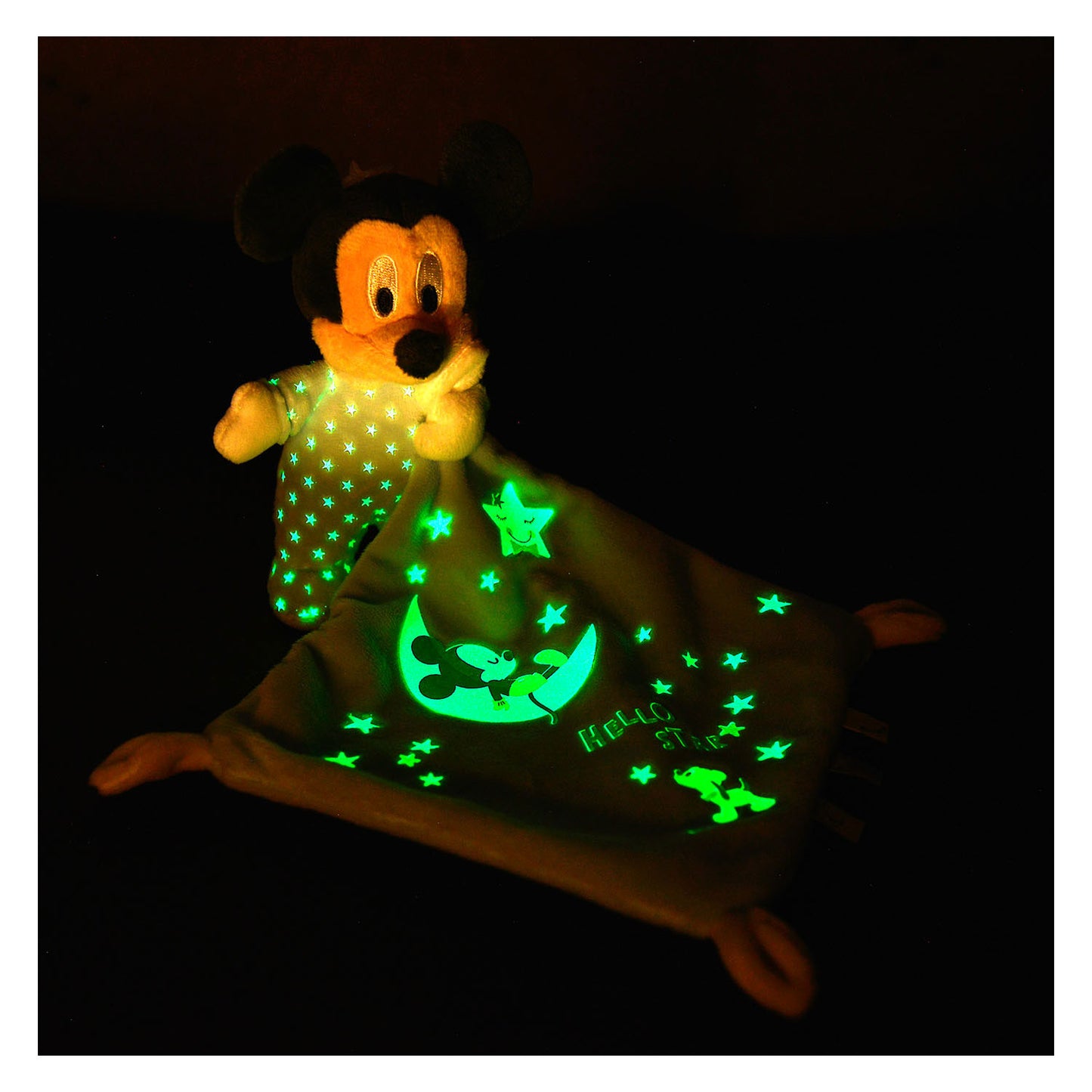 Simba Mickey Mouse glüht im dunklen Doudou Knuffeldoek
