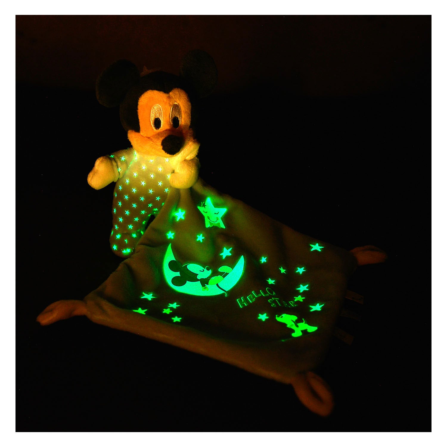 Simba Mickey Mouse glüht im dunklen Doudou Knuffeldoek